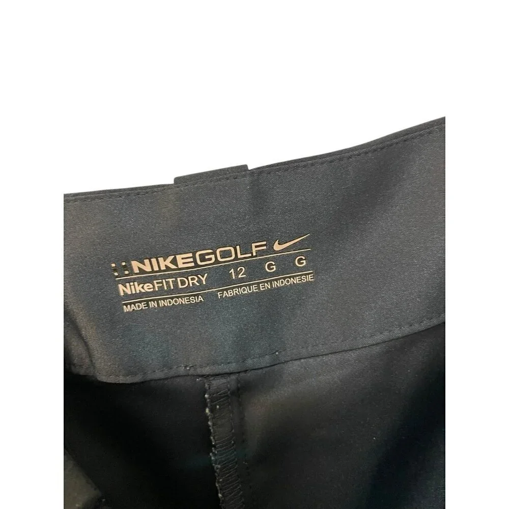 Nike Women’s Golf Performance Tour Skirt Skort Size 12 Black Stretch 256868-010